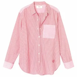 Chemise Violette Rayée x Léa Meylan | Rose