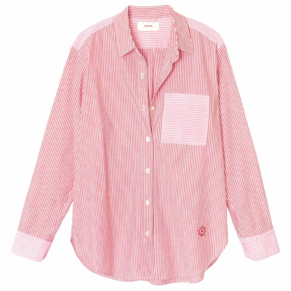 Chemise Violette Rayée x Léa Meylan | Rose