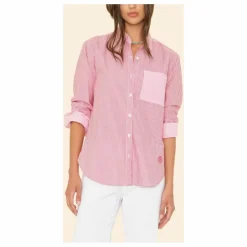 Chemise Violette Rayée x Léa Meylan | Rose