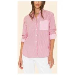 Chemise Violette Rayée x Léa Meylan | Rose