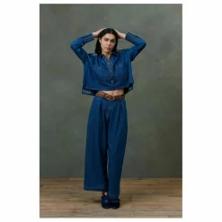 Chemise Ylayana Denim - Collection Femme | Bleu