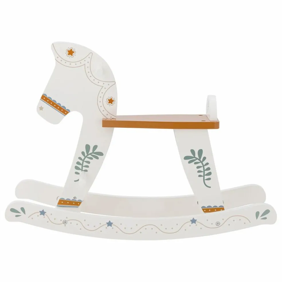 Cheval à bascule Ruddy | Blanc
