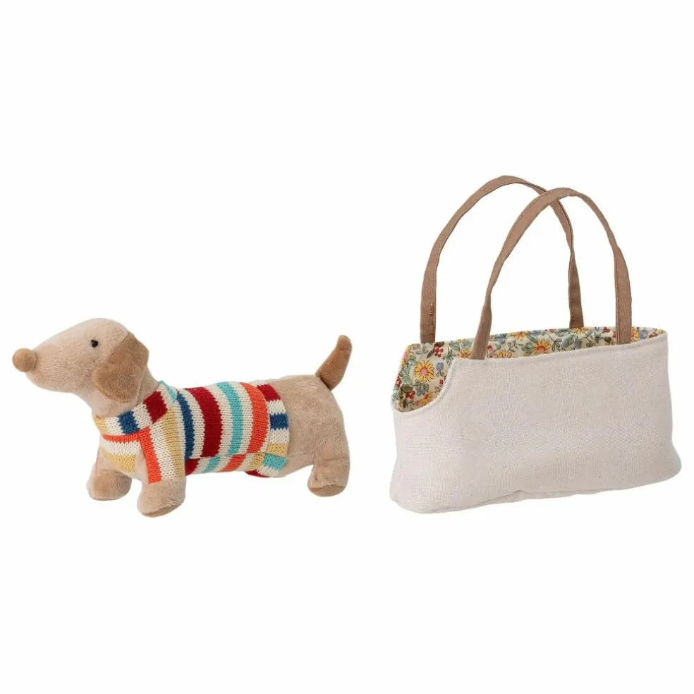 Chien Hilena et son panier