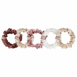 Chouchous en soie - Lot de 5 | Rose