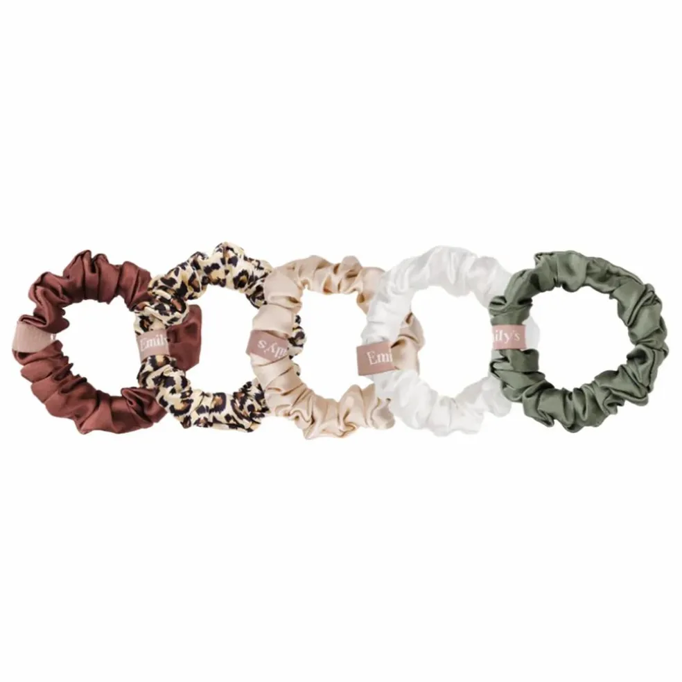 Chouchous en soie - Lot de 5 | Vert