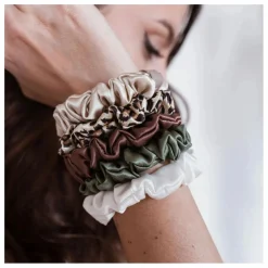 Chouchous en soie - Lot de 5 | Vert