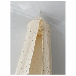 Ciel de lit en coton bio | Rouge cerise