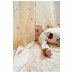 Ciel de lit en coton bio | Rouge cerise