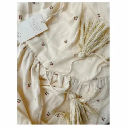 Ciel de lit en coton bio | Rouge cerise