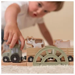 Circuit de train en bois FSC - Little Farm