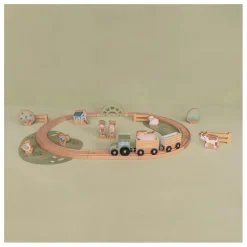 Circuit de train en bois FSC - Little Farm