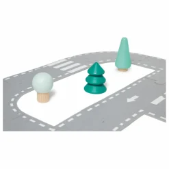 Circuit de voitures en feutrine