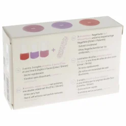 Coffret 3 vernis à ongles pelables | Rose