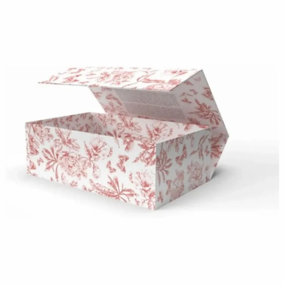 Coffret biberon en silicone médical et doudou lange Augustin le lapin Toile de Jouy - Elhée x Tartine et Chocolat | Rose pêche