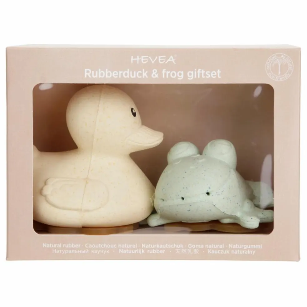 Coffret de jouets pour le bain upcyclés - Canard & Grenouille | Sauge