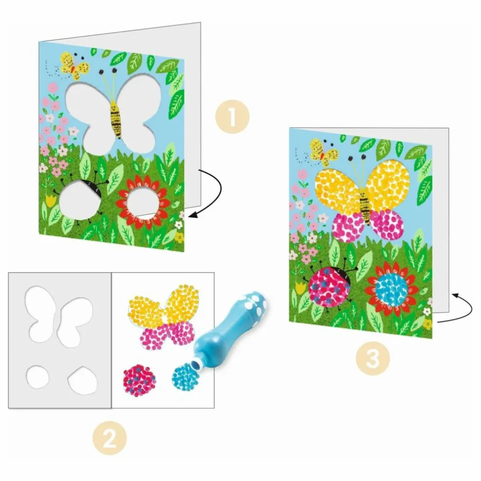Coffret de peintures A petits points