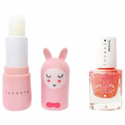 Coffret duo baume à lèvres et vernis à l'eau Fraise