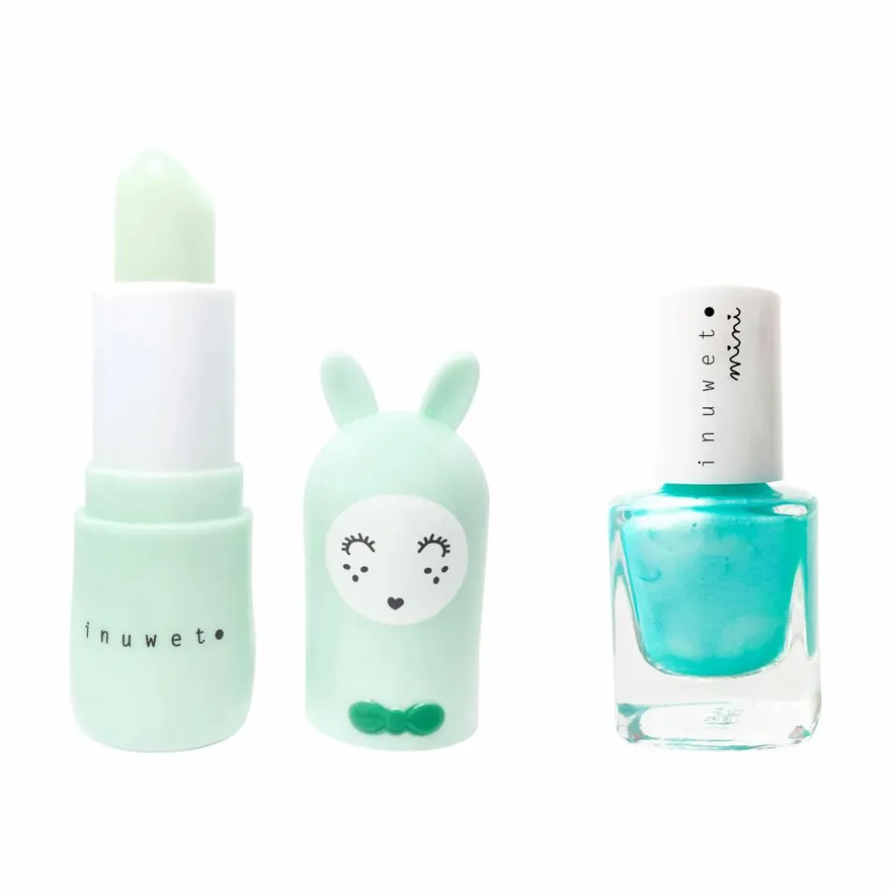 Coffret duo vernis et baume à lèvres | Bleu