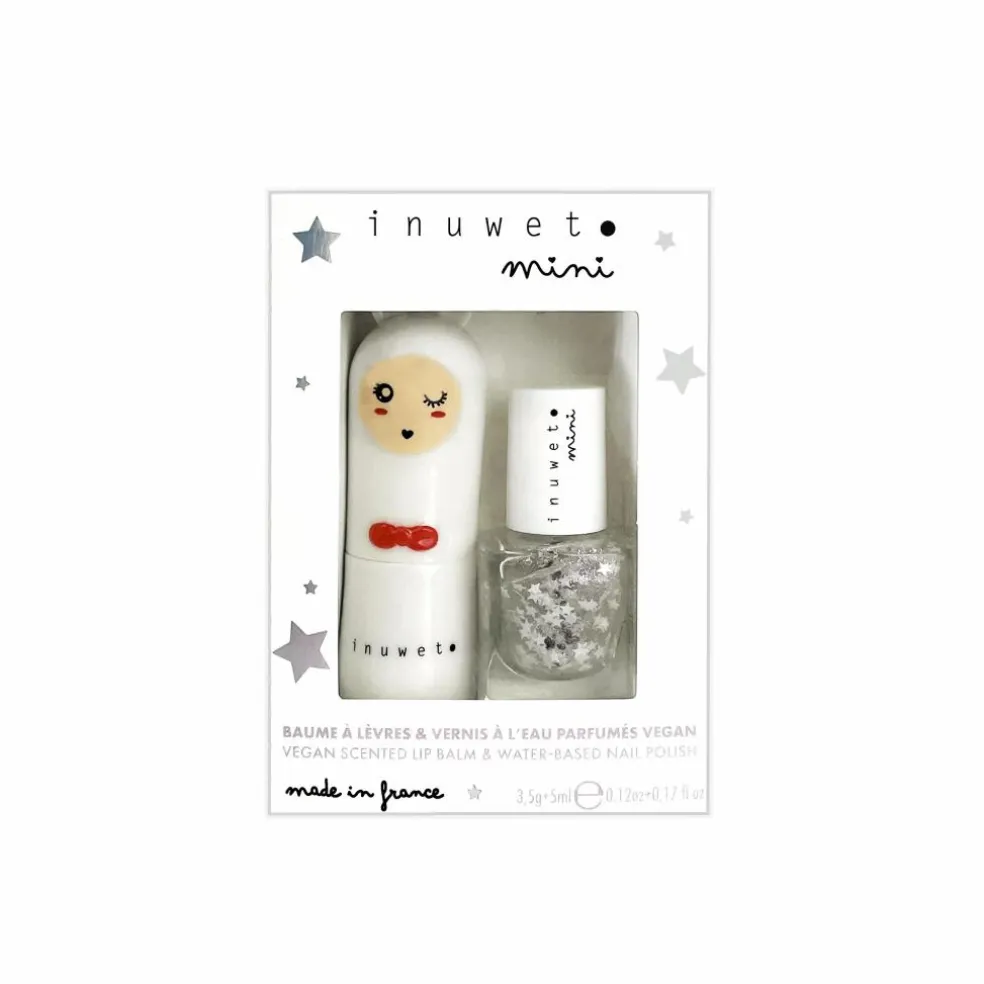 Coffret duo vernis et baume à lèvres | Blanc