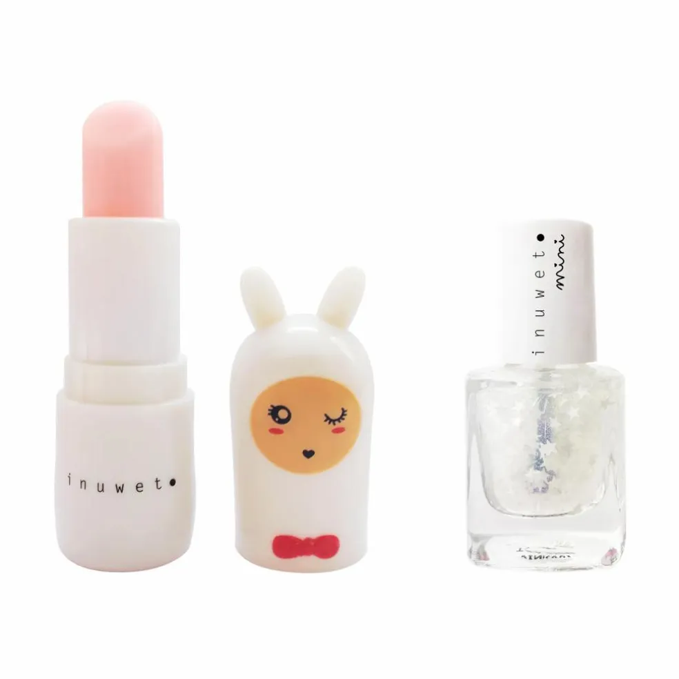 Coffret duo vernis et baume à lèvres | Blanc