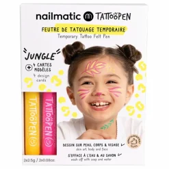 Coffret Kit duo feutre de tatouage Tattoopen Jungle