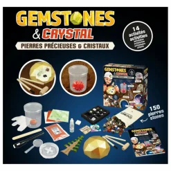 Coffret pierres précieuses et cristaux