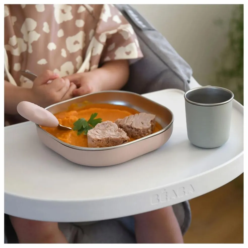 Coffret repas en inox | Rose pêche