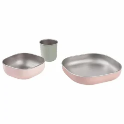 Coffret repas en inox | Rose pêche