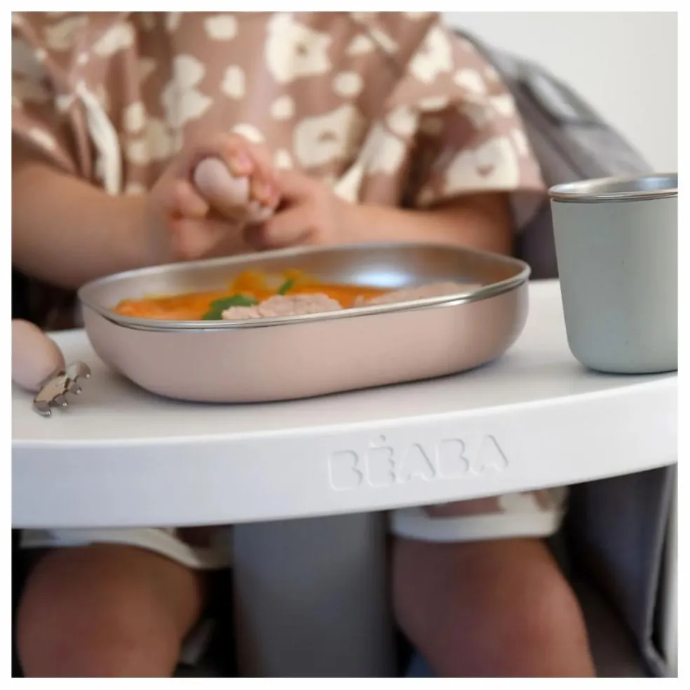 Coffret repas en inox | Rose pêche