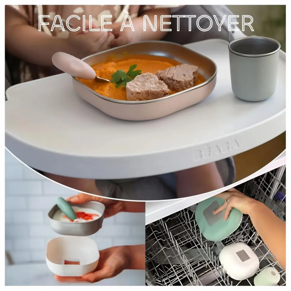 Coffret repas en inox | Rose pêche