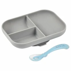 Coffret repas en silicone | Gris clair