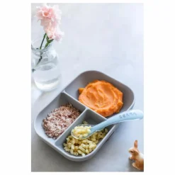 Coffret repas en silicone | Gris clair
