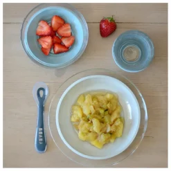 Coffret repas en verre - 3 pièces | Bleu