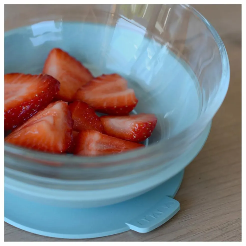 Coffret repas en verre - 3 pièces | Bleu