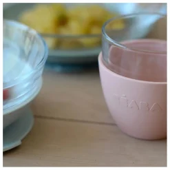 Coffret repas en verre - 3 pièces | Rose