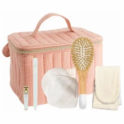 Coffret Vanity en velours All-in-one | Rose poudré