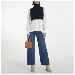 Col Laine Vierge | Bleu nuit