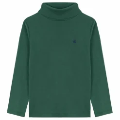 Col Roulé Logo Coton Bio | Vert sapin