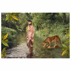 Collaboration Barbour x Farm Rio - Bottes Cami Caoutchouc | Vert