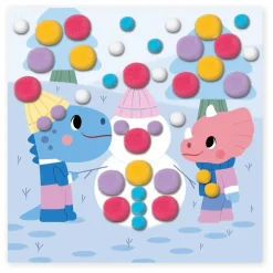 Collage Pompons - Janod x Hachette
