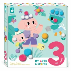 Collage Pompons - Janod x Hachette