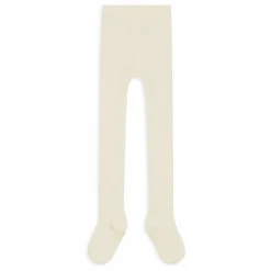 Collant Côtelé Coton Bio | Crème
