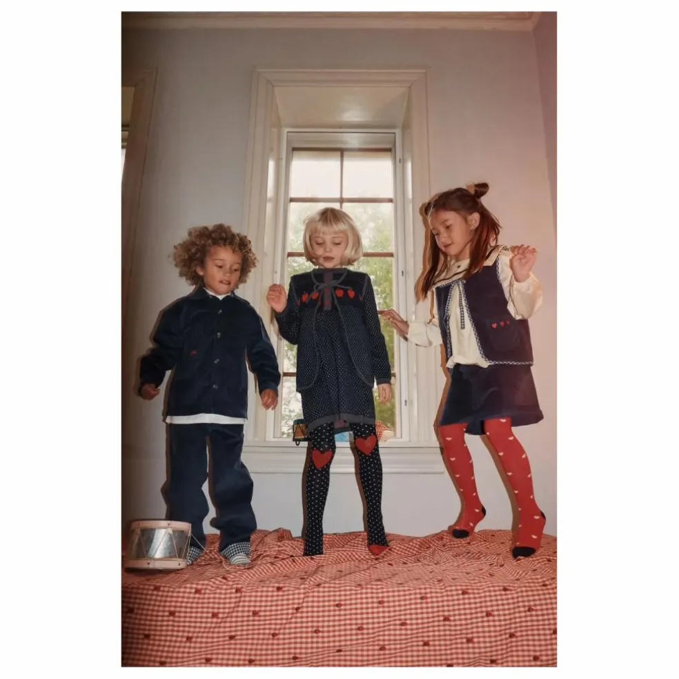 Collant Vera Cœurs | Rouge