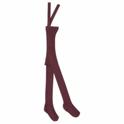 Collants à Bretelles Coton Bio | Prune