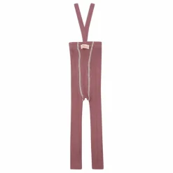 Collants à Bretelles Coton Bio Sans Pieds | Vieux Rose