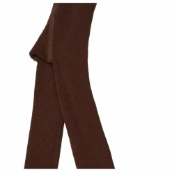 Collants à Bretelles Coton Bio | Marron