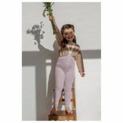 Collants à Bretelles Coton Bio Sans Pieds | Lavande