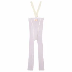 Collants à Bretelles Coton Bio Sans Pieds | Lavande