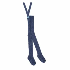 Collants à Bretelles Coton Bio | Bleu jean
