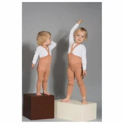 Collants à Bretelles Coton Bio Sans Pieds | Marron glacé
